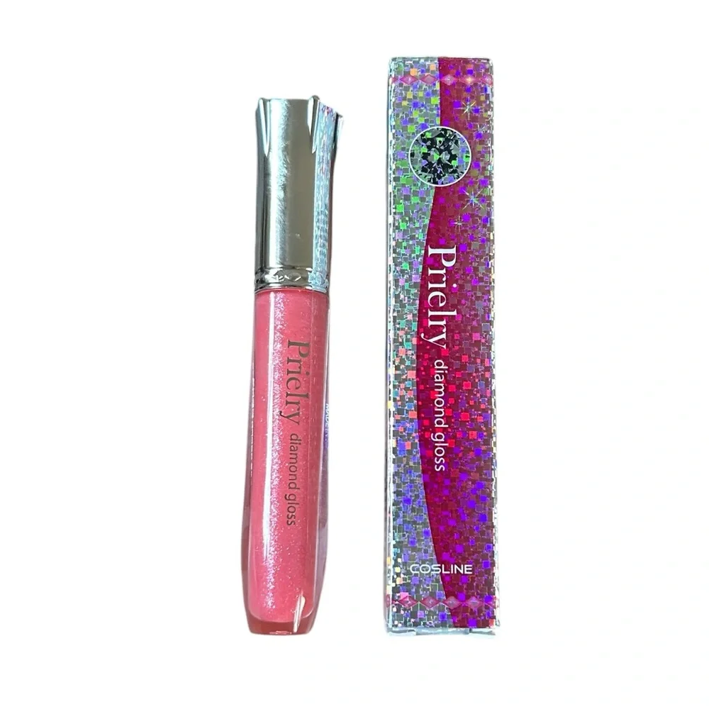 Cosline Prielry Diamond Gloss #17 Pink Sparkling Lip Gloss K-Beauty Korean NIB